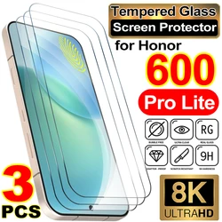 Premium Tempered Glass Screen Protector with 9H Hardness and Anti - Scratch Technology for 3Pcs (Honor 600 Pro)
