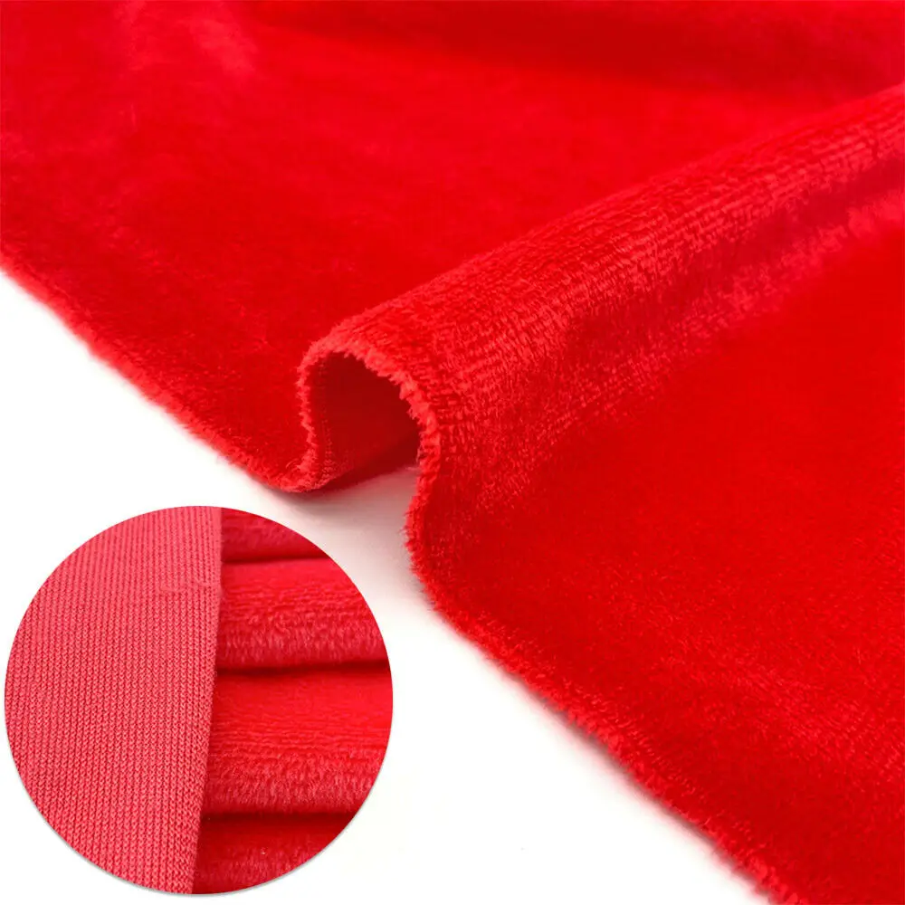 75*45cm Solid Color Short Plush Polyester Fabric Soft Diy Handmade Sewing Toy Dolls Cloth Cushion Sofa Blanket Textile Material
