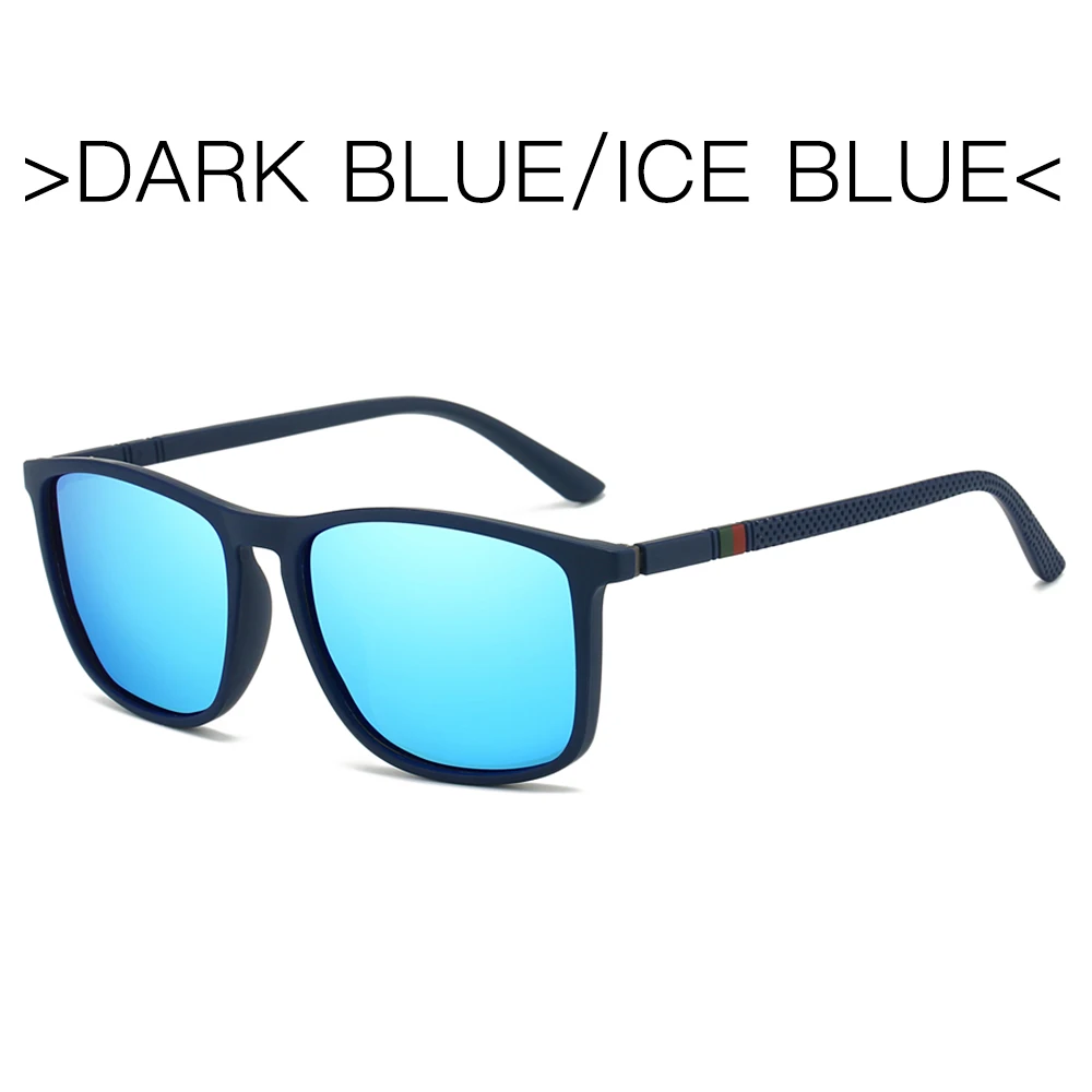 Men's Polarized Sports Sunglasses - Lightweight UV400 Protection Square Eyewear