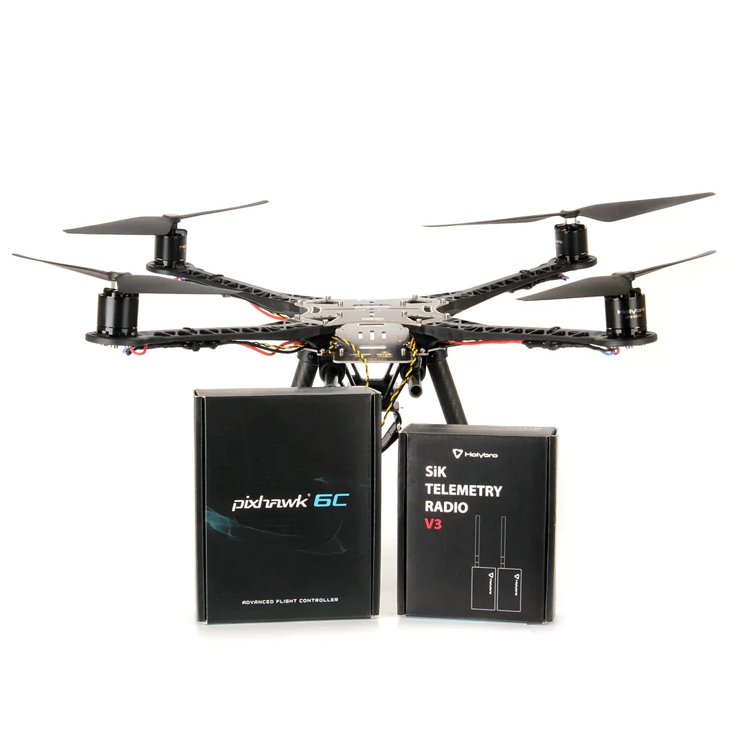

Holybro S500 V2 комплект 2216 двигатель Pixhawk 6C управление полетом M10 GPS 1045 Prop/20A ESC/Телеметрия радио Мультикоптер Квадрокоптер Дрон