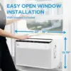 10,000 BTU U-Shaped Smart Inverter Window Air Conditioner–Cools up to 450 Sq. Ft., Ultra Quiet with Open Window Flexibilit 6