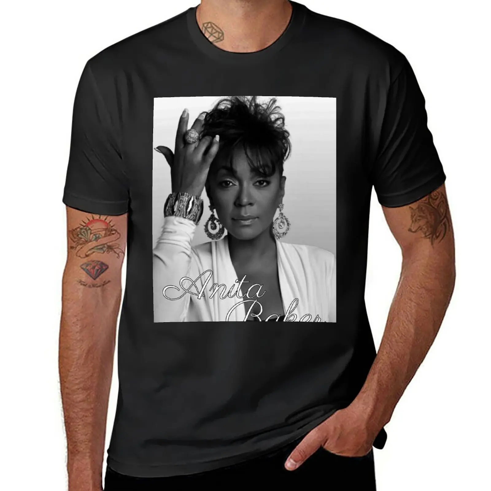 

Anita Baker T-Shirt quick drying sports fans oversized T-shirts for men cotton