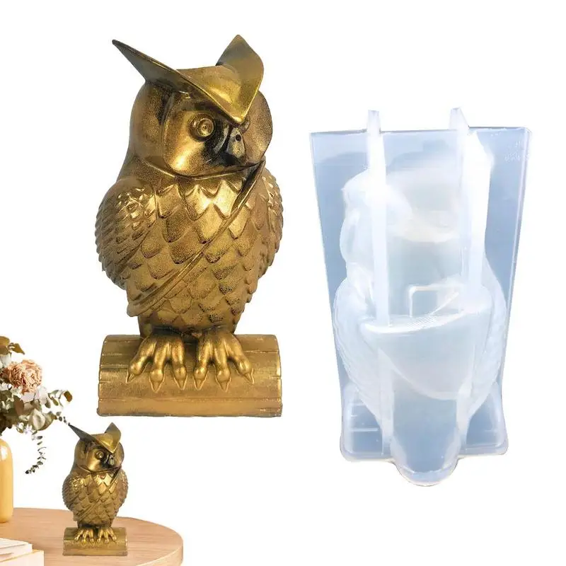 

3D Owl Silicone Mold For Epoxy Resin Door Decoration Mold Animal Resin Mold Epoxy Molds For Ornament Making Resin Casting Home