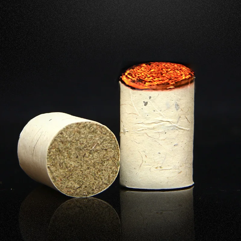 54Pcs Stone Grinding Process Pure Moxa Stick Mugwort Paper Roll Chinese Medicines Heating Moxas Therapy Warm Body Health Care