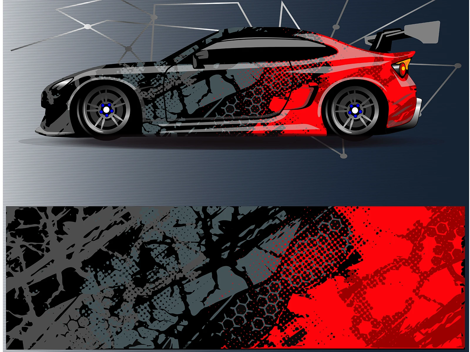 Auto Aufkleber Grafik Vinyl Wrap Vektor Bild von modernen Design Auto  Tuning Aufkleber Racing Wrap Aufkleber hohe Qualität - AliExpress