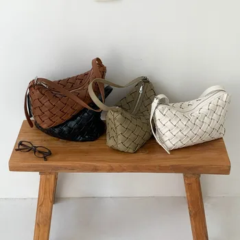 Borsa a Spalla Minimalista Coreana in Pelle PU, Elegante Borsa Strutturata per Uso Quotidiano e Casual da Donna