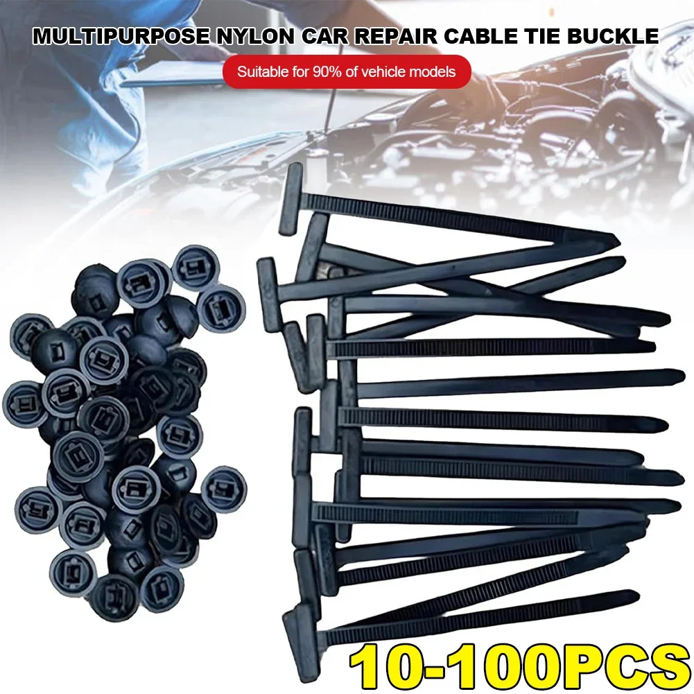 Nylon Universal Cable Tie Buckle Multipurpose Plastic Cable Ties Tool Heavy Duty Self Locking Nylon Zip Ties Car Daily Repair