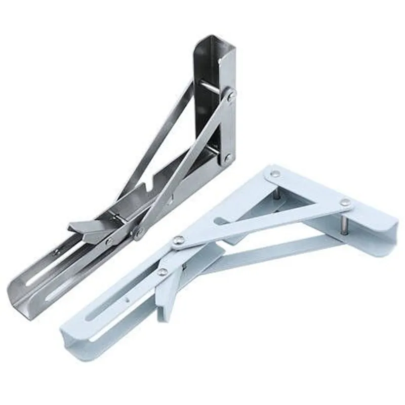 

1Pc Stainless Steel Folding Tripod Bracket Wall Tripod Bracket Wall Support Shelf Partition Shelf Support ELECTRICAL