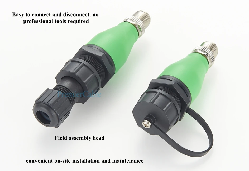 M12 X Code 8Pin auf RJ45 Panel Mount Adapter RJ45 Cat6 Ethernet Netzwerk auf M12 Rundstecker IP67 Shield Feedthrough Buchse – Detail 6