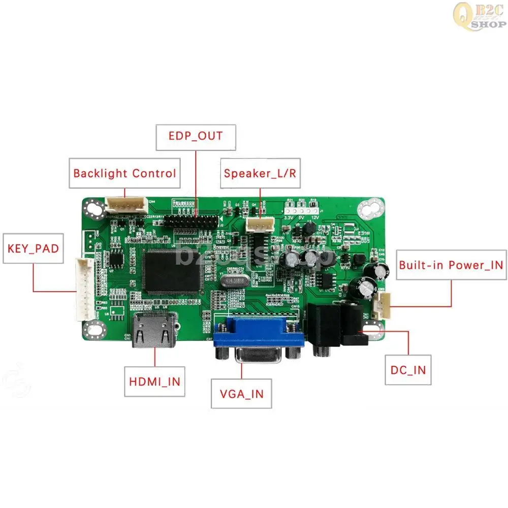 imac 21.5 LM215WF3 SDA1 SDB1 SDD1 D2 D3 D5 SDC2 모니터 HDMI 호환 + VGA 용 EDP 변환기 LCD 컨트롤러 보드 드라이버 키트