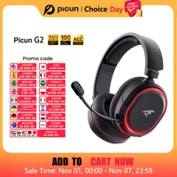 Picun G2 2.4G Wireless Gaming Headset Bluetooth Headphones 5ms Low Latency 7.1 Surround ENC Mic For PC PS4 PS5 Phone Switch 1
