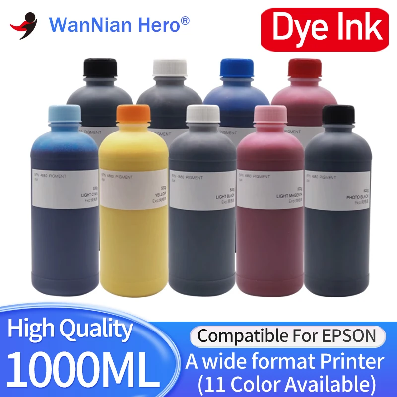 

1000ML Dye Ink For Epson P6000 P7000 P8000 P9000 P6080 P7080 P8080 P9080 7910 9910 7900 9900 7890 9890 7908 9908 Printer INK