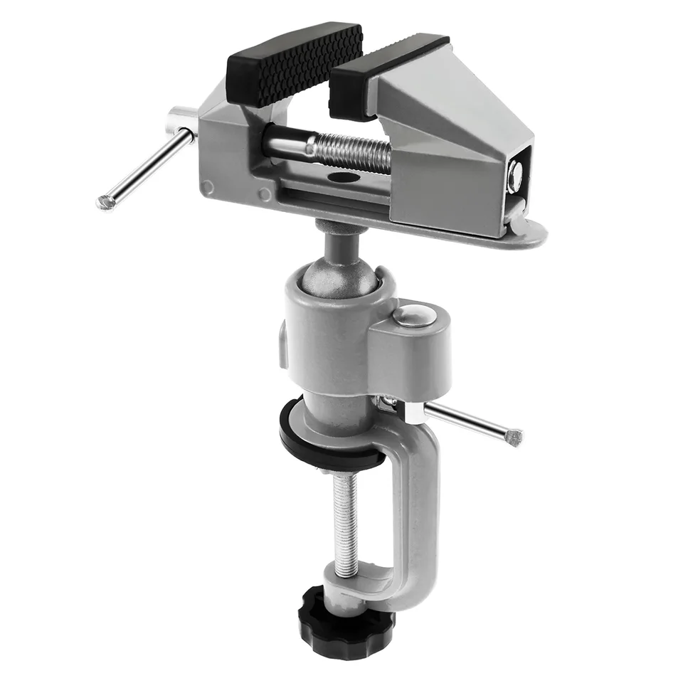 RDEER Mini Aluminum Alloy Bench Vise - 60mm Jaw Width, 70mm Max Opening, Table Clamp Vise - View #6