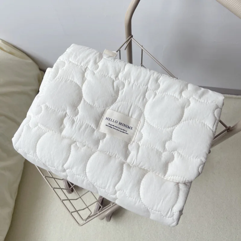 Portable Infant Baby Changing Pad Beige Color Cartoon Bear Newborn Dipaer Changing Pad Cover Outdoor Fold Baby Mat