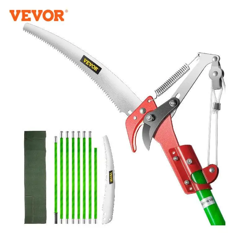 VEVOR Telescopic Pole Saw Reciprocating Hand Tools Pruner Aluminum Alloy High Branch Trimmer