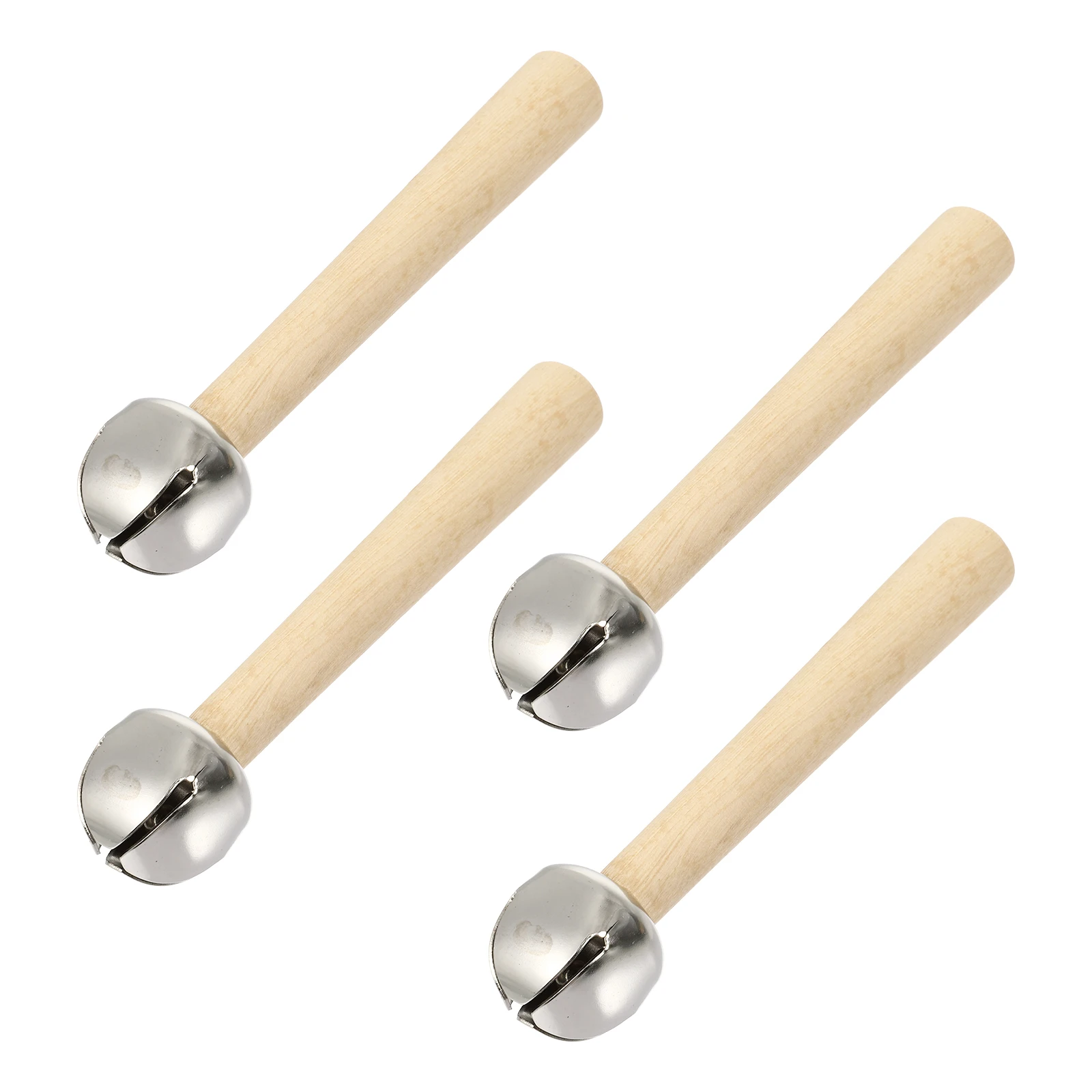4Pcs Kindergarten Early Education Music Teaching Aids Hand Bell Baby Early Educational Toys Baby Shaker Orff Musical Instrument
