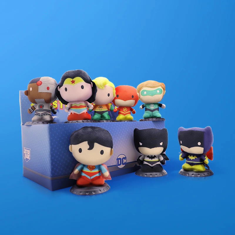 

Justice League Characters Superman Batman The Flash Plush Stuffed Doll Wonder Women Blind Box Figure Toy Children Gifts