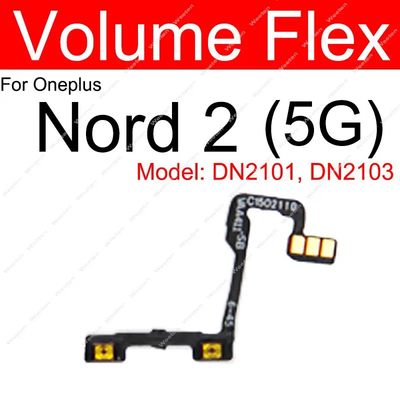 Câble Flex De Bouton Volume Pour OnePlus Nord 2 5G - Pièce Détachée Neuve Mobi7