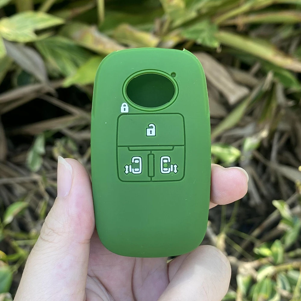 

Silicone Car Key Cover Case Holder Shell Protector Skin for Toyota RAIZE for Daihatsu Rocky 4 Buttons Fob Key Chain Accessories