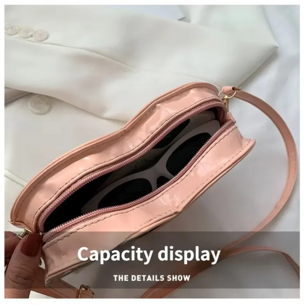 2025 Crossbody Bags Purses Cute Peach Heart Fashion Simple Style Popular Bags for Women Mini Coin Purses Handbag Top-handle Bag