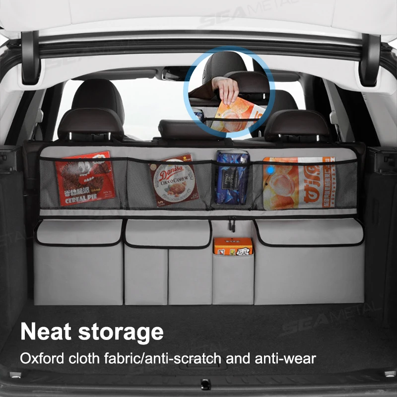 Universal Car Trunk Organizer Storage Bag with 9 Pockets