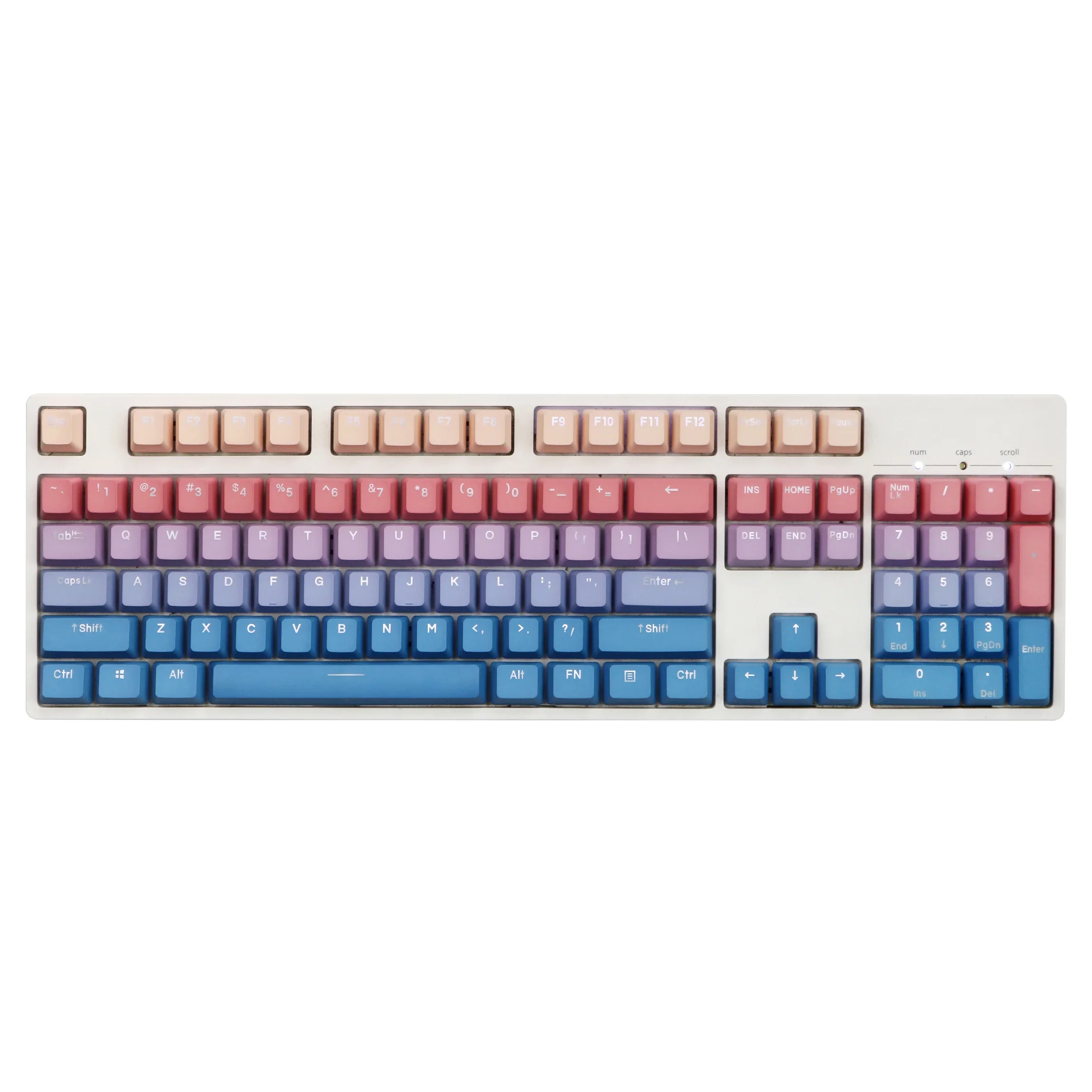 

Клавиатура Механическая прозрачная двухцветная PBT Word 87 104 108mx1.0 6,0 8,0