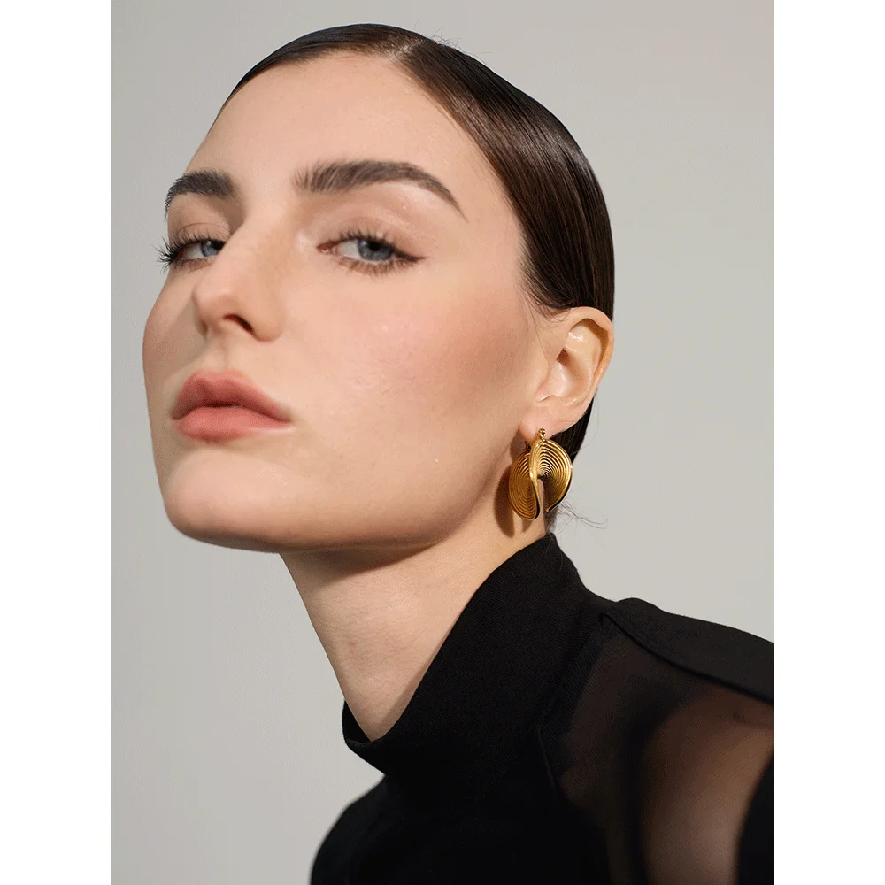 Yhpup Unique Stainless Steel Earrings for Women