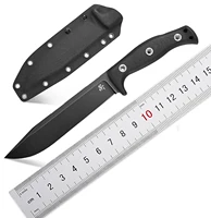 Sitivien ST12 Fixed Straight Knife DC53 Brushed Steel Blade G10 Handle Full Tang EDC Blade  Knife for Outdoors Camping Hunting 1