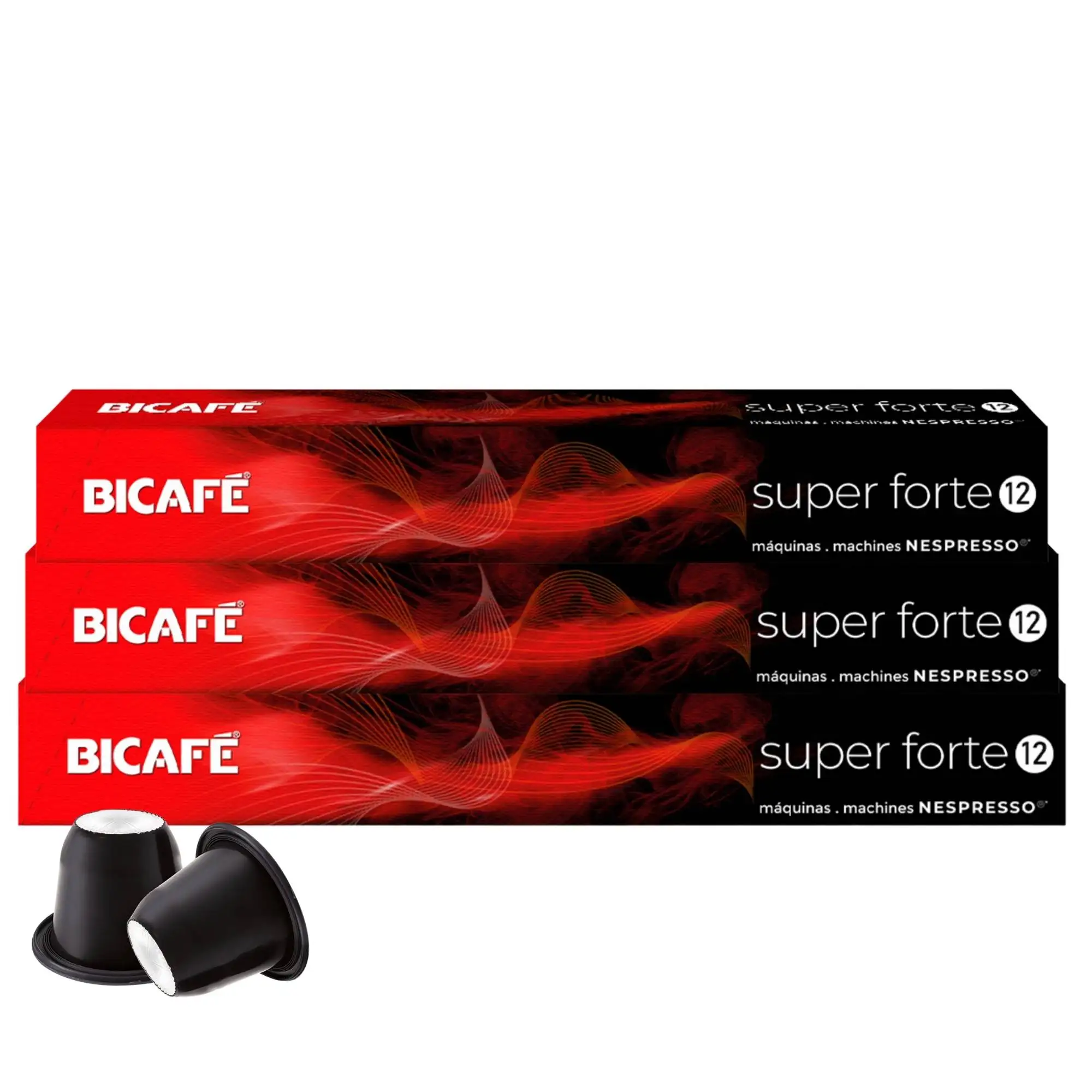 Kit 30 cápsulas de café bicafé vermelho superforte p/maq. Nespresso *