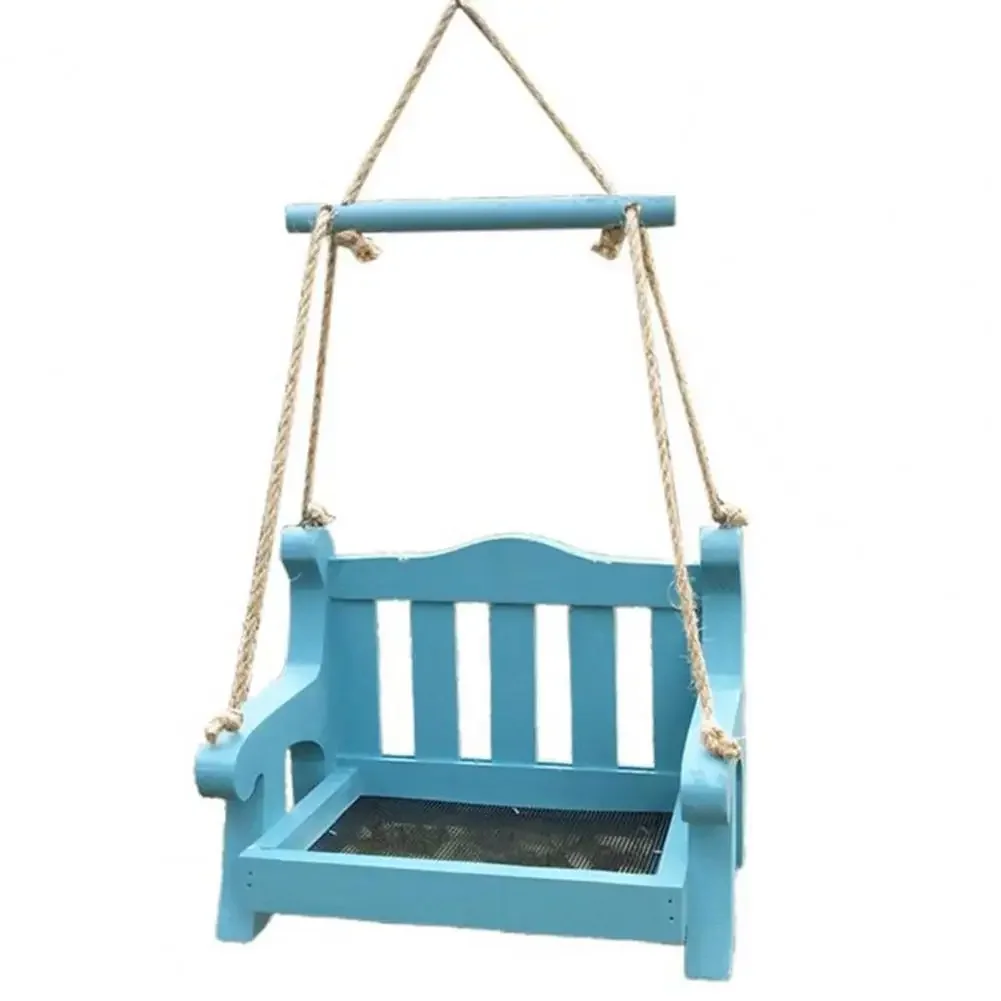 Fruit Feeder Useful Hanging Bird Swing Chair Feeder Convenient Bird Food Holder Hummingbird Outdoor