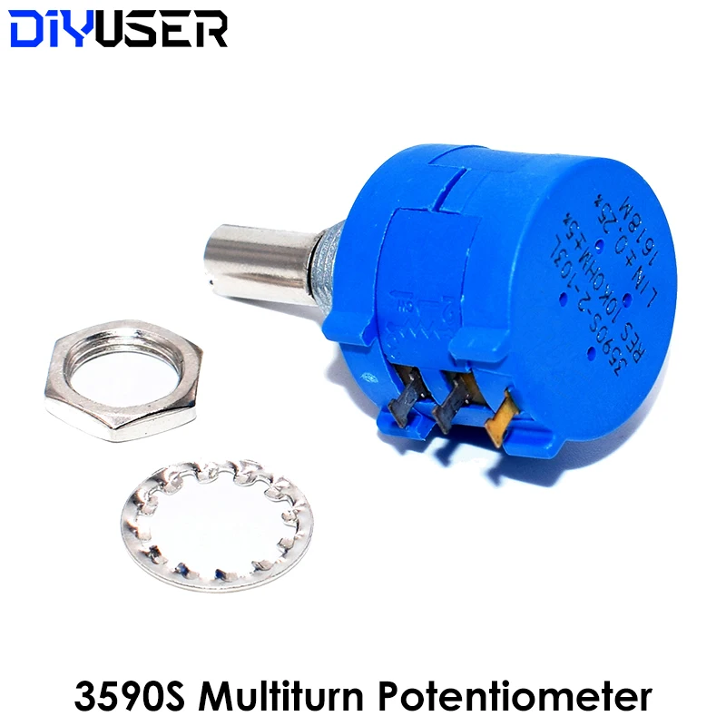 3590S Multiturn Potentiometer 500 1K 2K 5K 10K 20K 50K 100K ohm Potentiometer Adjustable Resistor 3590 102 202 502 103