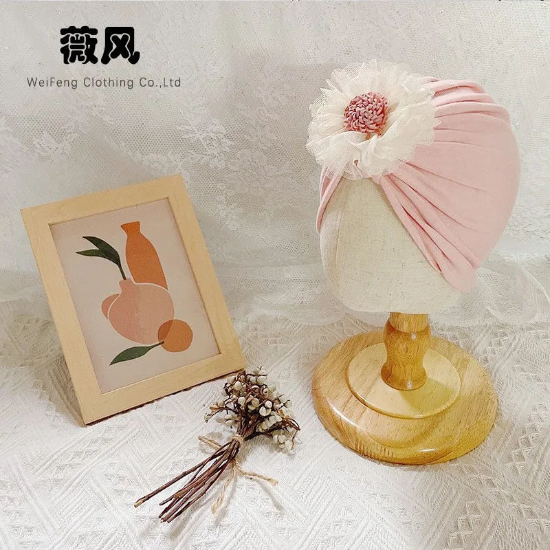 

Infant Baby Socks Cap Set, Girls Lace Flower Ribbed Short Tube Socks Warmm Hat for Autumn Christmas Gift