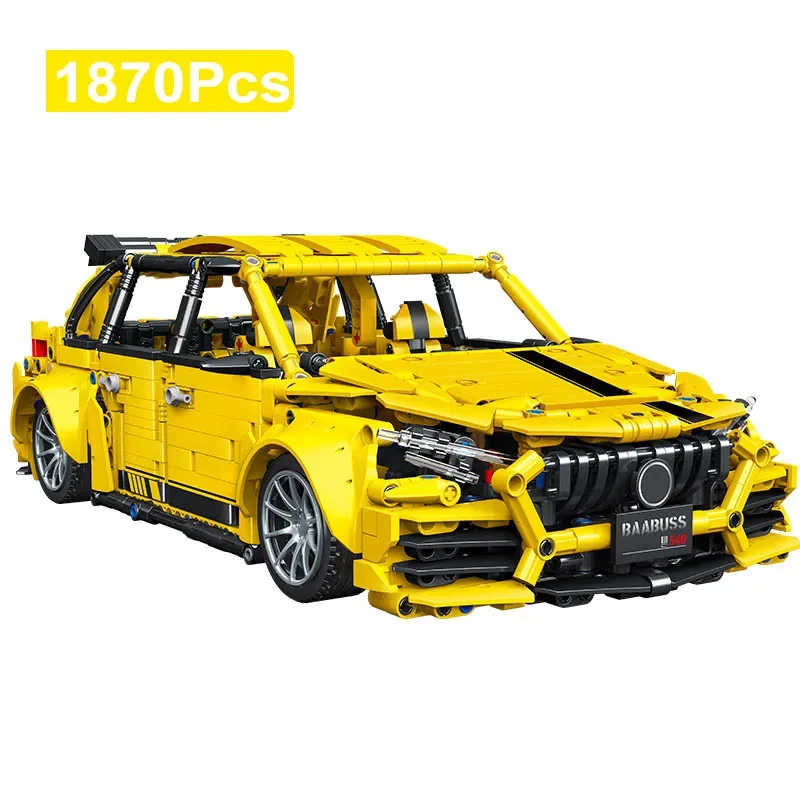 

Technical 1870Pcs MOC Racing Sport Car Model Building Blocks City Speed Vehicle Supercar Bricks Toys Children Adult Gifts