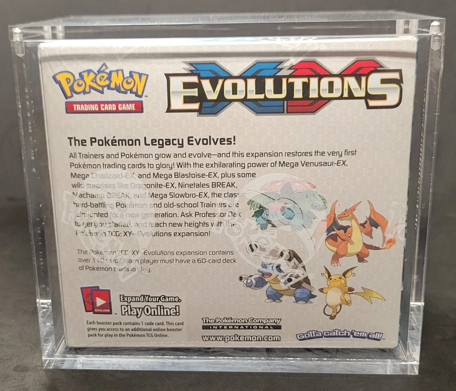 4mm Dustproof Clear Acrylic Cards Display Case Protective Storage Box Collectibles Gift for modern English booster PokemonBox 2