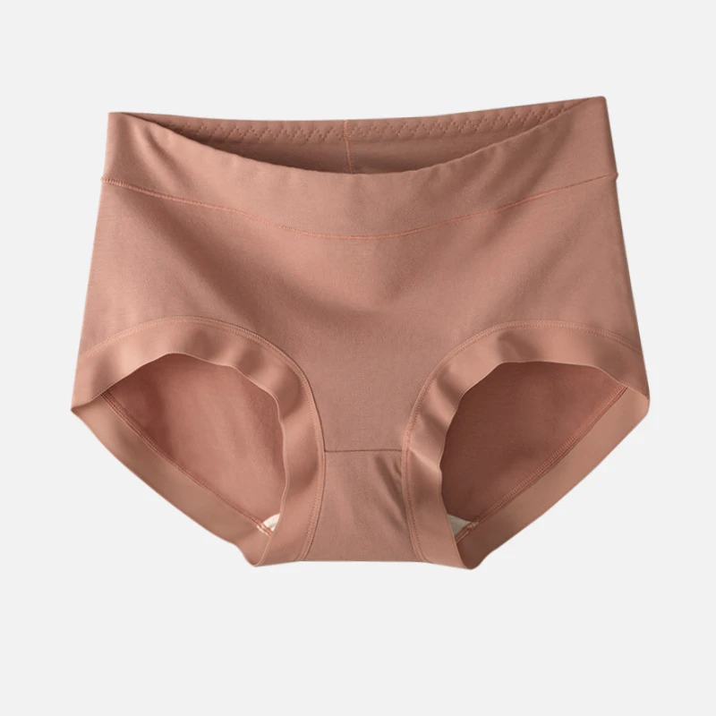 

Women's Cotton Briefs Mid-waist Comfortable Women Panties Solid Color Soft Underpants Fashion Girls' Lingerie Briefs