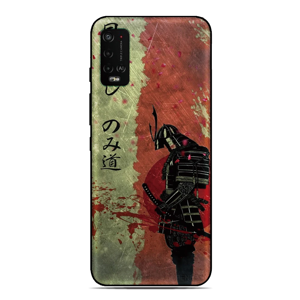 Japan Samurai Design Soft Phone Case Back Cover