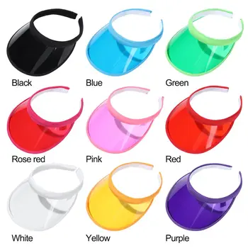 قبعة واقية من الشمس البلاستيكية للرجال والنساء ، قبعة واقية للشاطئ من أشعة الشمس ، قبعة رياضية كاجوال للسفر 6