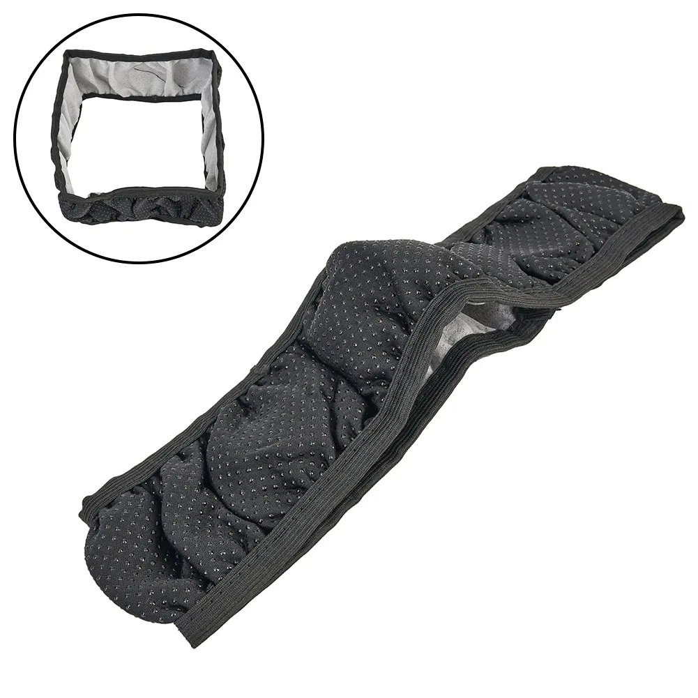 Steering wheel cover 1pcs Car steering wheel cover Universal knitted fabric Interior anti-slip protector For 37-38CM round D shape steering wheel