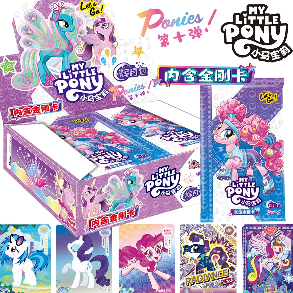 My Little Pony Cards Animation Friendship Eternal Cartoon Cute Twilight Sparkle Peripheral Collection Card Kids Birthday Gifts
