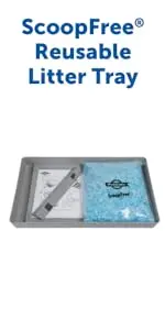 ScoopFree Reusable Litter Tray for automatic self-cleaning cat litter box