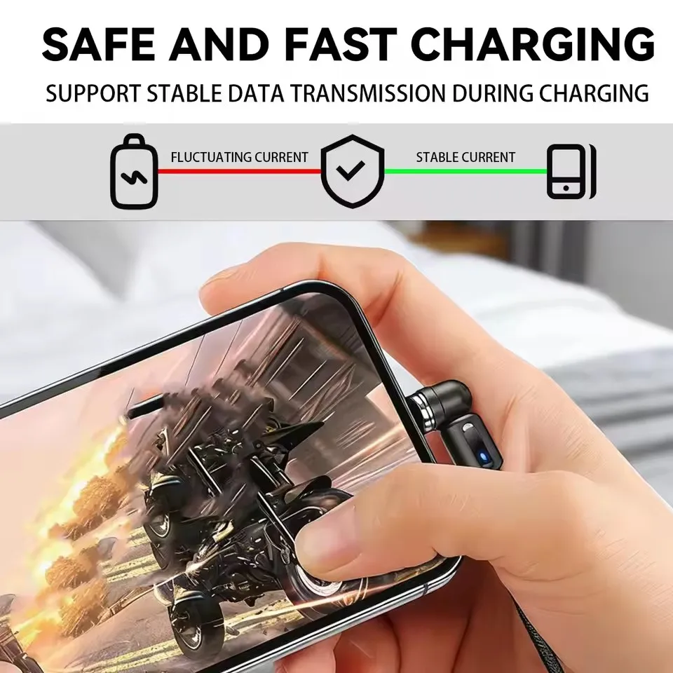 Magnetic 360° Rotating Phone Cable Adapter with Strong Magnetic Connector