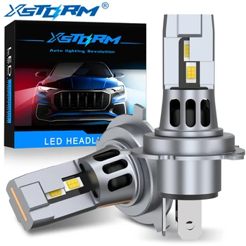 XSTORM LED 헤드라이트 전구, 캔버스 하이 로우 빔 자동차 조명, 터보 LED 다이오드 램프, 자동 오토바이, H4, 9003, HB2, 20000LM, 12V, 6500K
