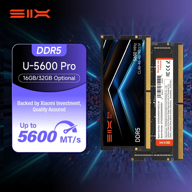 新品 DDR5 RAM 32GB UDIMMメモリーSIX U 5600 PRO six u 5600 pro ddr5 udimm 5600mhz desktop memory 16gb 32gb - Temu