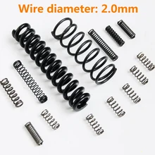  Wire Diameter 2.0mm Compress Pressure Spring Y-type Rotor Buffer  Return Cylidrical Coil Od 10~30mm Length 15~100mm Carbon Steel 
