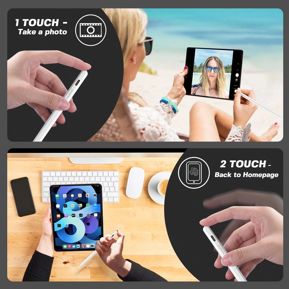 Caneta de Toque Stylus para Ipad Apple Pencil Ipad Air 2023 Pro 11 12.9 2023 Air 10.52023 10.2 Mini 5 - Imagem 3