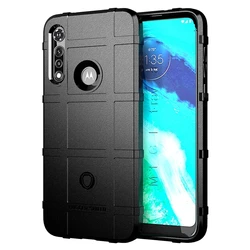 Enhanced Soft Shield Silicone Armor Case - Heavy-Duty Matte Rubber Back Cover for Moto G Fast (Black)