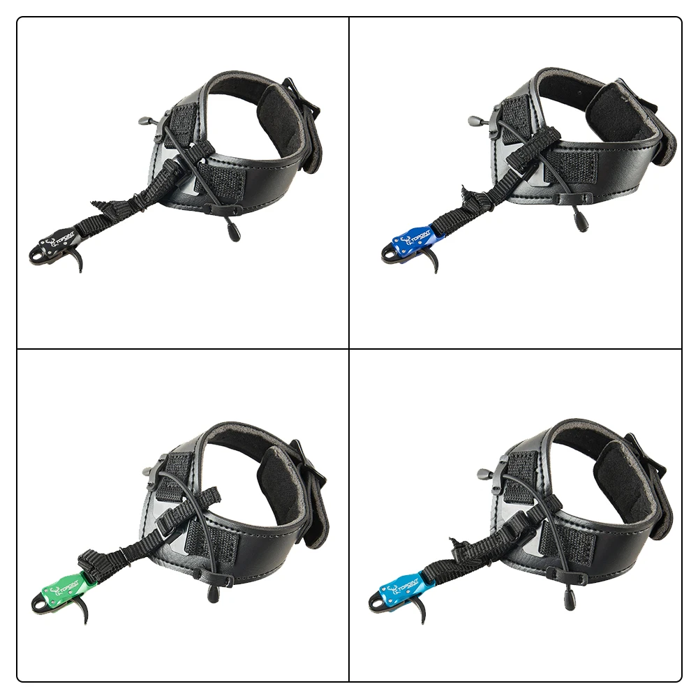 1PC TP435 Bow Release Aids Wrist Strap Caplier 360° Rotate Left and Right Hands for Compound Bow Archery Arrows and Bow Release