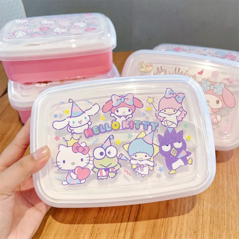 Pochacco Lunch Box Contenitore Bento Trasparente Sanrio Carino a 2 Strati Ermetico con Scomparti per Casa Scuola Regalo - immagine 4