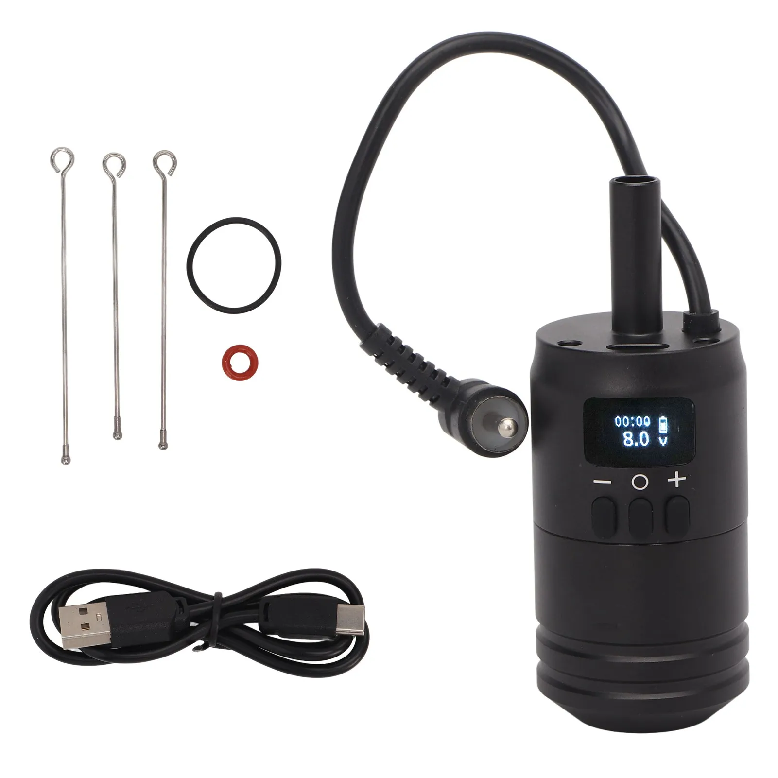One Wireless Tattoo Battery Grip Power 1600mAh RCA Interface Portable 34mm Size for Rotary Cartridge Tattoo Machines