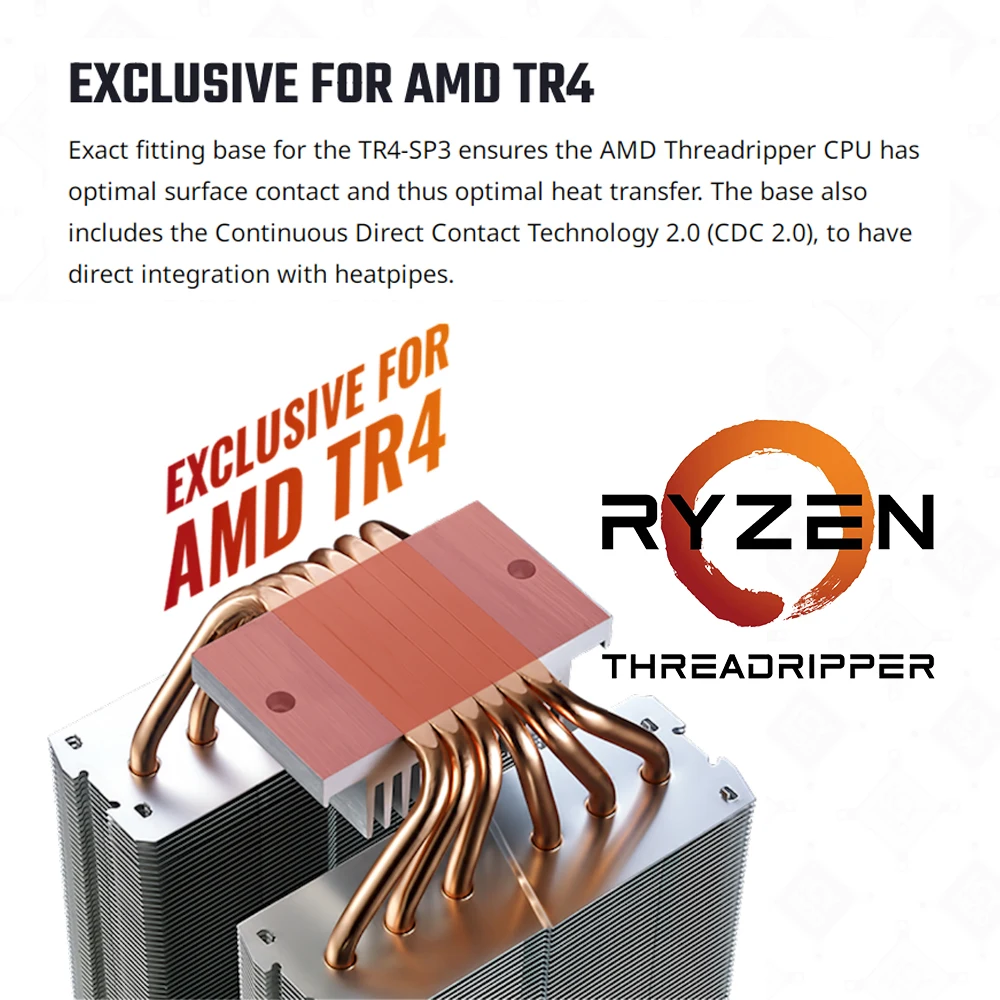 Coolermaster Air Cooler EXCLUSIVE FOR AMD TR4 RGB DUAL